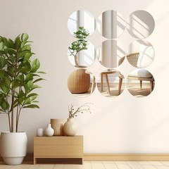 18 Pack Round Mirrors for Centerpieces, Circle Mirror Centerpieces for 12inch