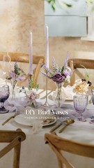 Ling’s moment Artificial Flowers, 50Pcs 3″ Roses in Purple Shades, Realistic …