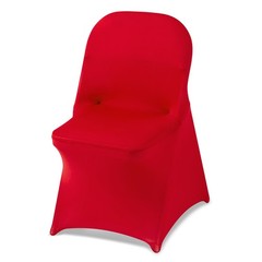 VEVOR 50PCS Red Stretch Spandex Folding Chair Covers for Wedding Party Dining