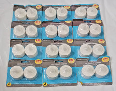 LED Tealight Candles 24 Flickering Amber lights, flameless battery included. NEW