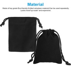 50/100Pcs Velvet Drawstring Velour Gift Pouches Ring Jewelry Bag Wedding Favors