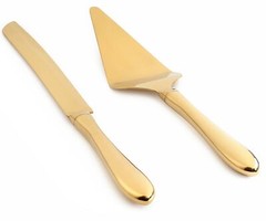 Gold Stainless Steel Cake Serving Set – Cake Knife and Server – Cake Serving …