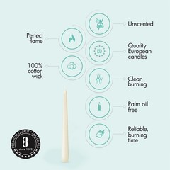 Bolsius 60 Count Household Ivory – 10 – – 8 Hours –