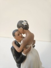 Weddingstar True Romantic Groom Lifting Bride Wedding Cake Topper Med Skin Tone