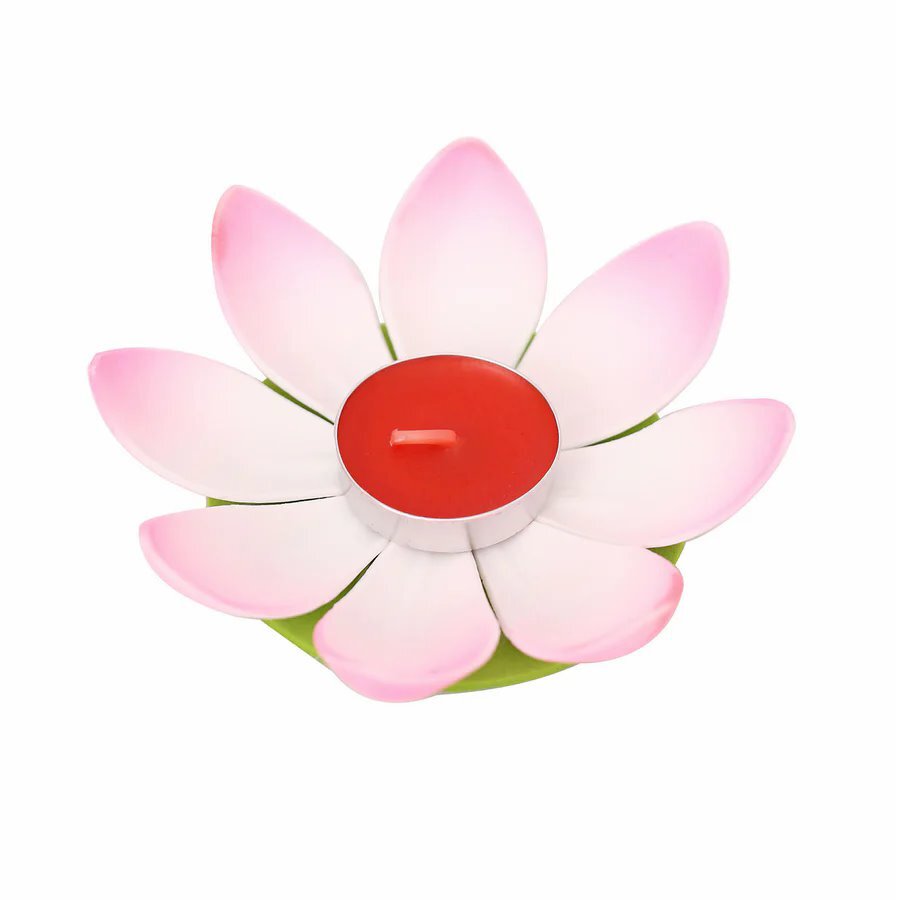 10 Lotus Flower 5″ Assorted Colorful Tealight Floating Candles Party Decorations