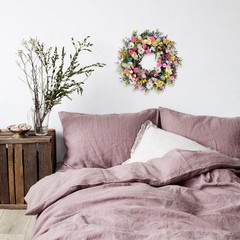 idyllic 22 Inch Spring Summer Wild Flower Front Door Wreath, Everyday Greener…