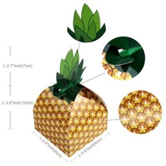 50PC Wedding Pineapple Candy Box Baby Shower Birthday Favors Gift Paper Gift Bag