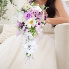 Waterfall Bridal Bouquet Floral Wedding Centerpiece for Proposal Festival