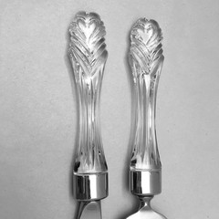 Waterford Wedding Cake Knife and Server Set Crystal Handles Serrated Knife