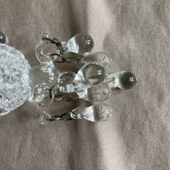 Beautiful 5” Glass Chandelier Ornament Wedding Shower HANDBLOWN Set of 7