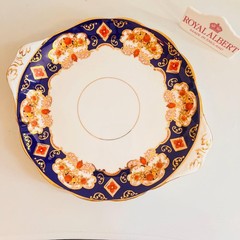 Royal Albert Heirloom Avon Trio: Bone China Teacup, Saucer & Cake Plate