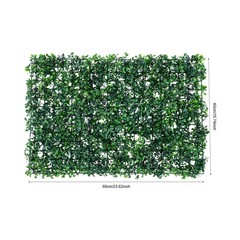 12Pcs Artificial Plant Hedge Grass Mat Greenery Wall Fence Panel Background