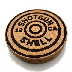 Shotgun Shell Cork Coasters Wedding Favors Gifts Housewarming Promotional Produc
