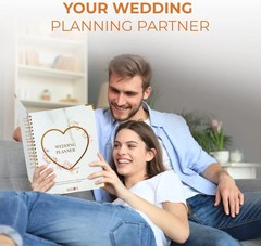 Beautiful Bridal Wedding Planner – 9″ x 11″ Wedding Planner Book and Organizer w