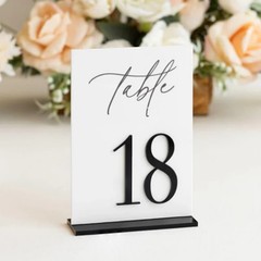 Acrylic Table Numbers Wedding Table Decor Wedding Signage Table Numbers
