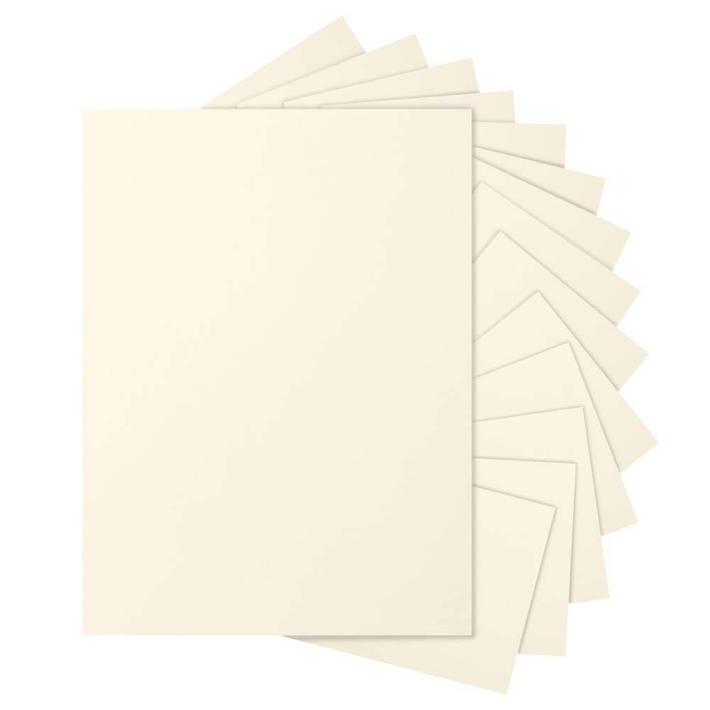 Silunkia 28 Sheets Cream Cardstock 8.5 x 11 Off White Paper, 28 Sheets,