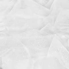Glitter Tulle Fabric, 1 Yard X 60 Inch Wide Tulle Bolt White Tulle Netting with