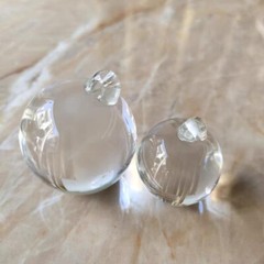 5pcs 40mm Crystal Smooth Ball Clear 1Hole Crystal Hanging Wedding Pendant