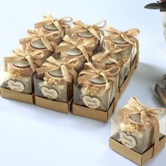 10 Pack Tealight Candle Holders Wedding Favors for Guests – Bridal Shower