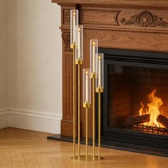 Gold 42in 1 Set Candelabra Centerpiece for Weddings & Events