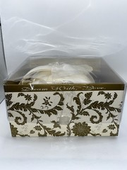 90s Beverly Clark Ivory Pearl and Lace Wedding Guest Book, Pillow and Pen