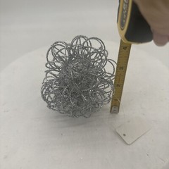 Pier1 Decorative 3.5″ Sphere Silver Glitter Balls Fillers Christmas Ornaments