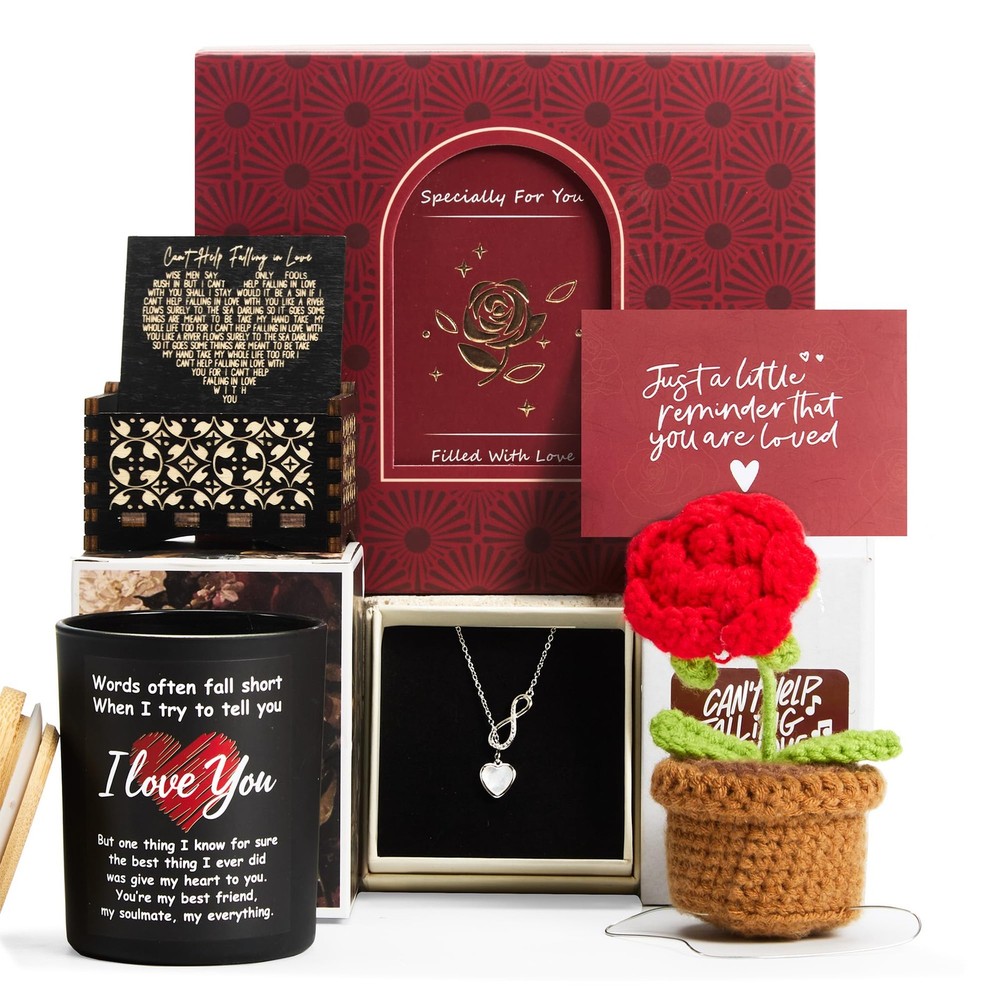 Valentines Day Gifts for Her, Romantic Girlfriend, Medium, Red