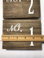 Set Handmade Wood Blocks Table Numbers 1-10 for Events,Parties,Special Occasions