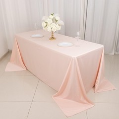 Balsa Circle 90×132 in Blush Premium Scuba 132″ x 90″ (Rectangular),