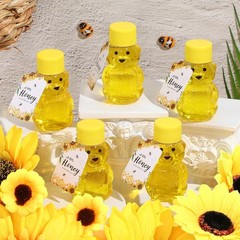 50 Sets 2oz Plastic Honey Bear Bottle Gifts 50 Shape Clear Empty Honey…