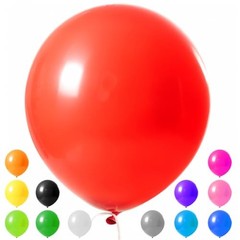 36 Inch Assorted Rainbow Large Latex Balloons, 15 PCS Big Multicolor Colorful