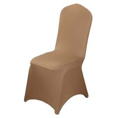 6 Taupe SPANDEX CHAIR COVERS for Wedding Banquet Party Reception Decorations