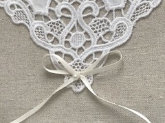 Guest Book and Pen Set, Lillian Rose Country Lace, White and Ivory
