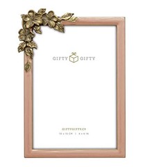 Vintage Pink Thin Boarder Floral Photo Frame / 4×6 In | For Vertical and