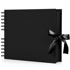 INNOCHEER Photo Album – Self Adhesive 80 Black Pages, Large Scrapbook Wedding…