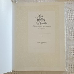 Ivory Lace Wedding Memory Book Traditional Style, Wedding Album