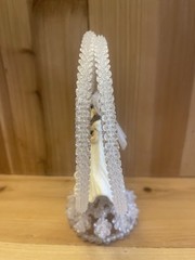 Vintage Wilton Bride And Groom Wedding Cake Topper Hand Beaded 7”