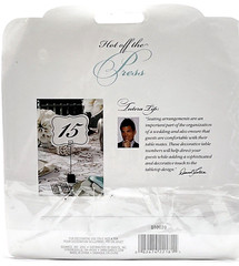 25pc DAVID TUTERA TABLE NUMBER CARD SET Black & White WEDDING BRIDAL COLLECTION