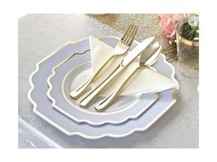 » OCCASIONS » 320 Piece set (40 Guests)-Heavyweight Wedding Party Disposable …