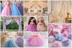54″ Wide X 40 Yards Tulle Fabric Bolt for Wedding Decorations, Tutus, Crafts
