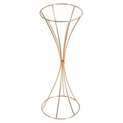 3 pcs Gold Wedding Table Hourglass-shaped Flower Stand For Anniversary Ceremony