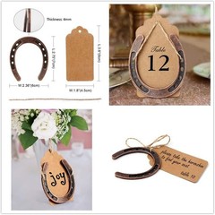 30PCS Sturdy Bronze Horseshoe Favors – Perfect for Rustic Weddings & Events
