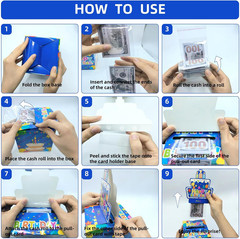 Birthday Money Box for Cash Gift with DIY Stickers，A Surprising Money Gift Box w