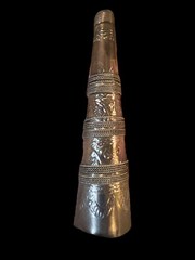 VTG Silver Plated Brass Posey Flower Holder Cone Made In India