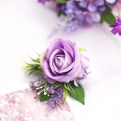 Lavender Purple Wedding Bouquet for Bride Bridesmaids and Matching Boutonnier…