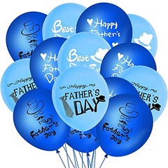 60PCS Happy Father’s Day Party Latex Balloons – Fathers Day/Best Dad Ever