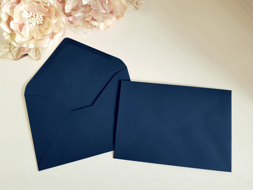 5×7 envelope Navy Australia Sydney Blue A7 130mm x 185mm wedding invitation bulk