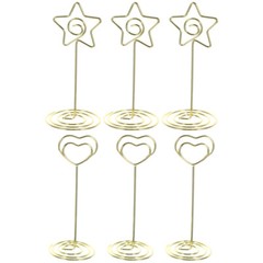 6Pcs Number Birthday Picture Table Number Holder Table Number Stands for Wedding
