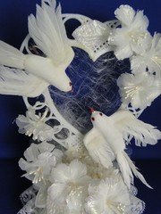 New Elegant Wedding or Anniversary Kissing Love Doves Cake topper #318