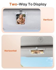 2Pcs Car Picture Holder for Visor Magnetic Picture Frame for 3 Inch 2.4″x3.5″